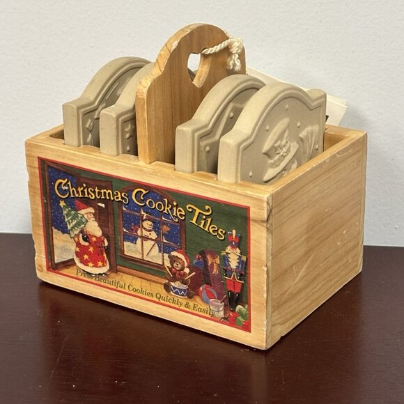 Brown Bag Cookie Art Christmas Cookie Tiles Santa Nutcracker Snowman Teddy Bear - Picture 9 of 16